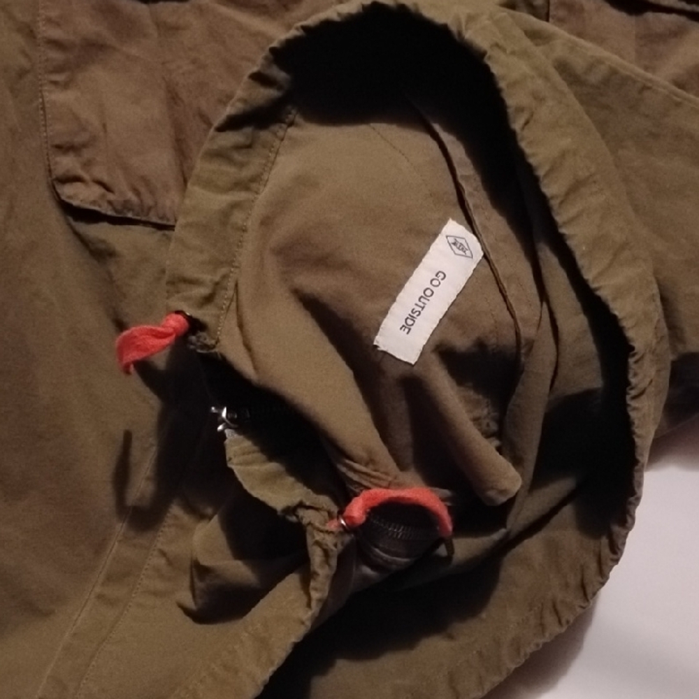 Altru Khaki Hooded Jacket With Pockets - Picture 7 of 9